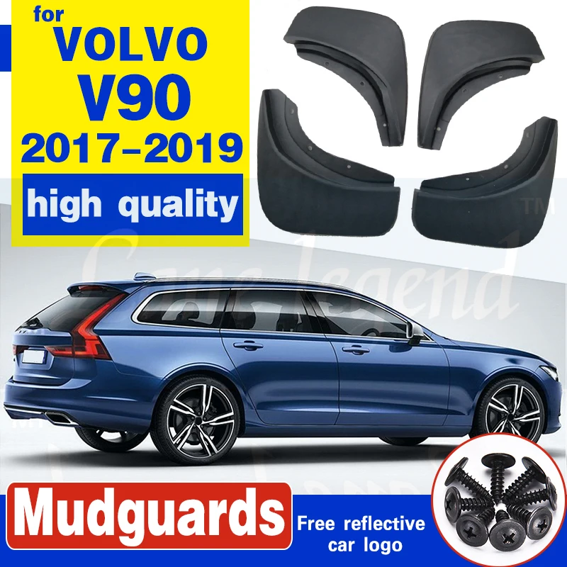 

Set Molded Car Mud Flaps For Volvo V90 2018 Mudflaps Splash Guards Mud Flap Mudguards Fender Front Rear 2017-2019 Accessories