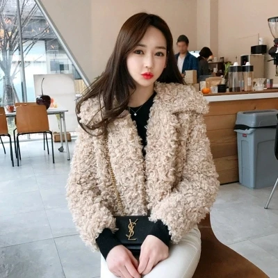 Top brand Fashion Women New Faux Fur Coat 18M12  high quality