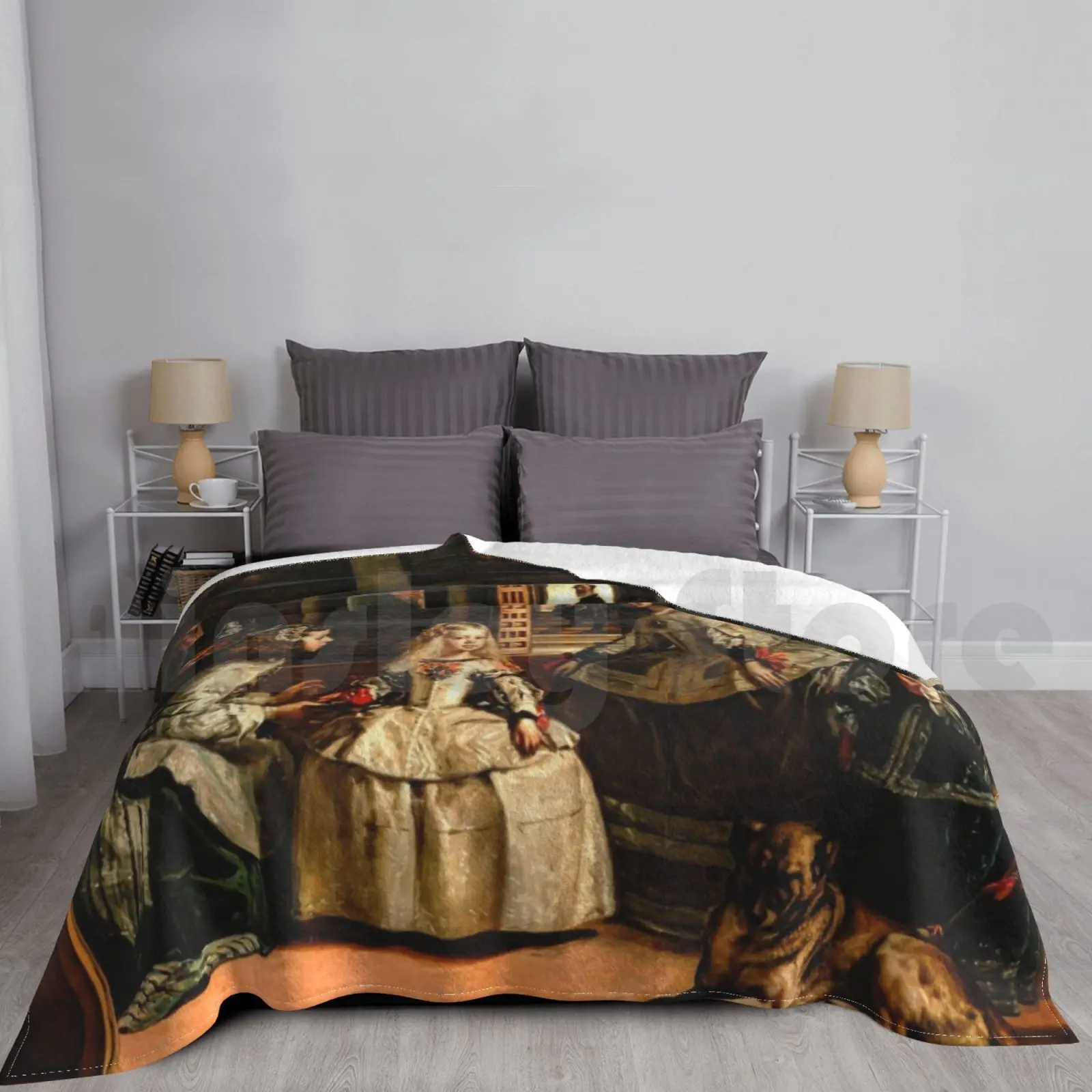 Las Meninas Blanket Fashion Custom Las Meninas Las Meninas Diego Velázquez Diegovelázquez Velázquez Painter