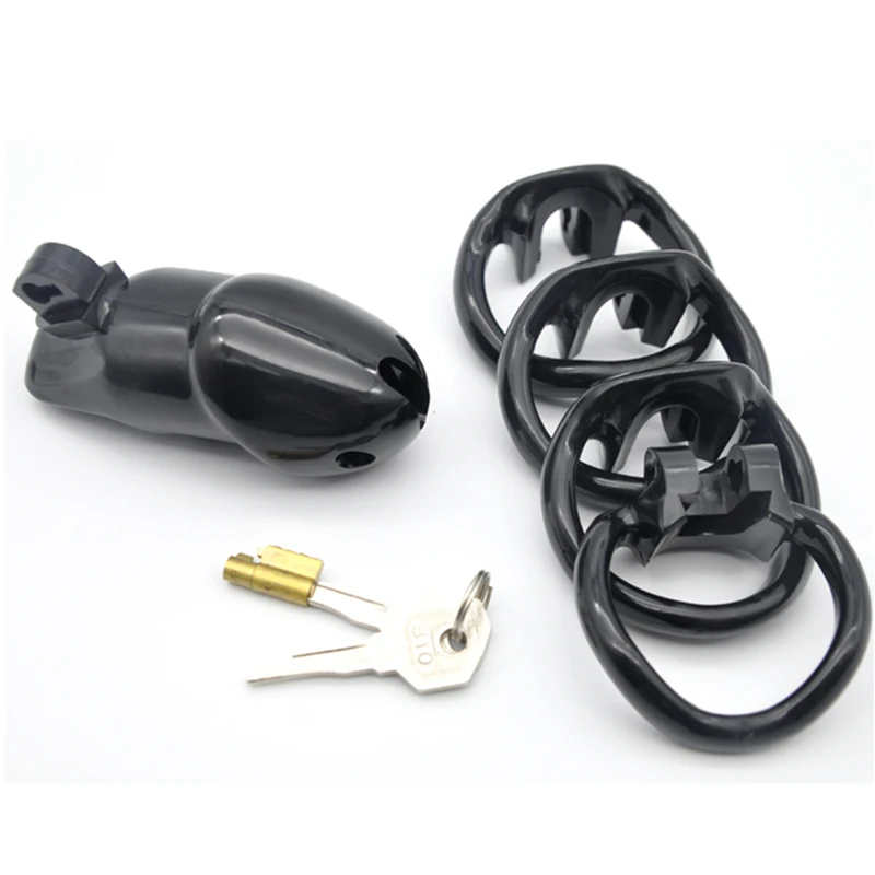 BLACKOUT Factory Price HT-V2 Male Chastity Device Small/Standard Cock Cage 4 Sizes Penis Ring Resin Belt for Man Adult Sex Toys