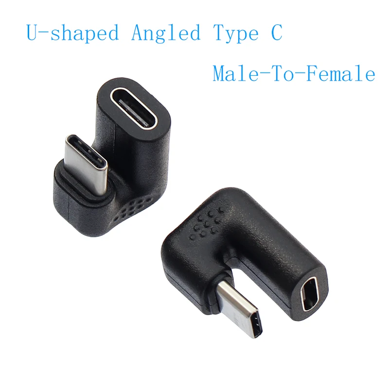 U Shape Angled Type C Cable Adaptor USB Type C & Micro USB Female Easy for Cell Phone GameFor Huawei Samsung Xiaomi