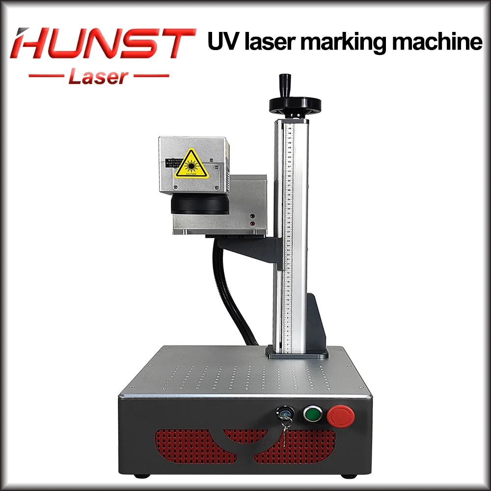 Hunst Mini Portable 3W 5W UV Laser Marking Machine is Suitable For Plastic,PVC,Glass,Jade,Leather,Bottle,Mobile Shell Engraving.