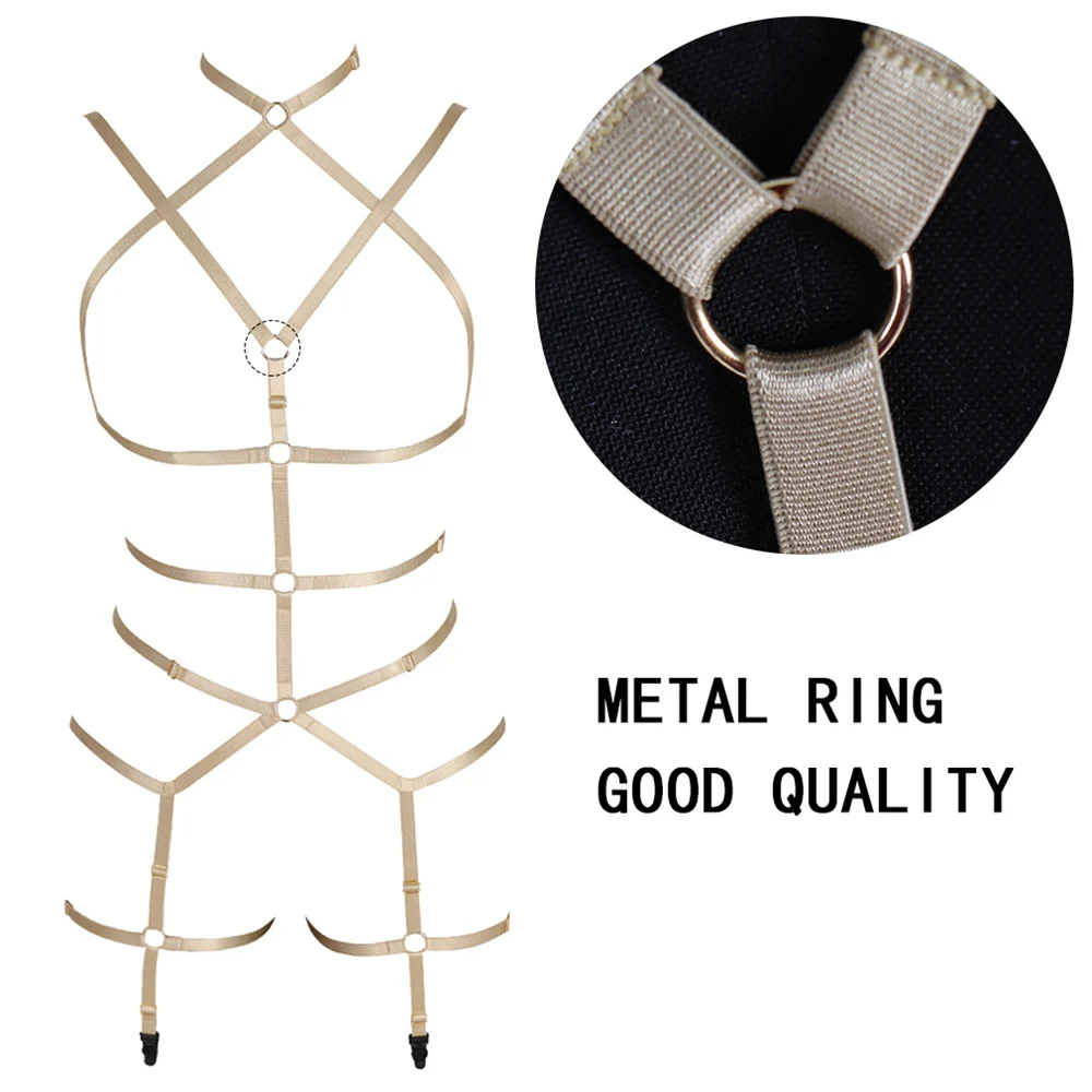 Dây Áo Ngực Toàn Phương Handmade Dây Trói Buộc Buttockus Cơ Thể Người Goth Phụ Kiện Đồ Lót Nữ Gợi Cảm Thanh Kiếm Dây Áo Lót