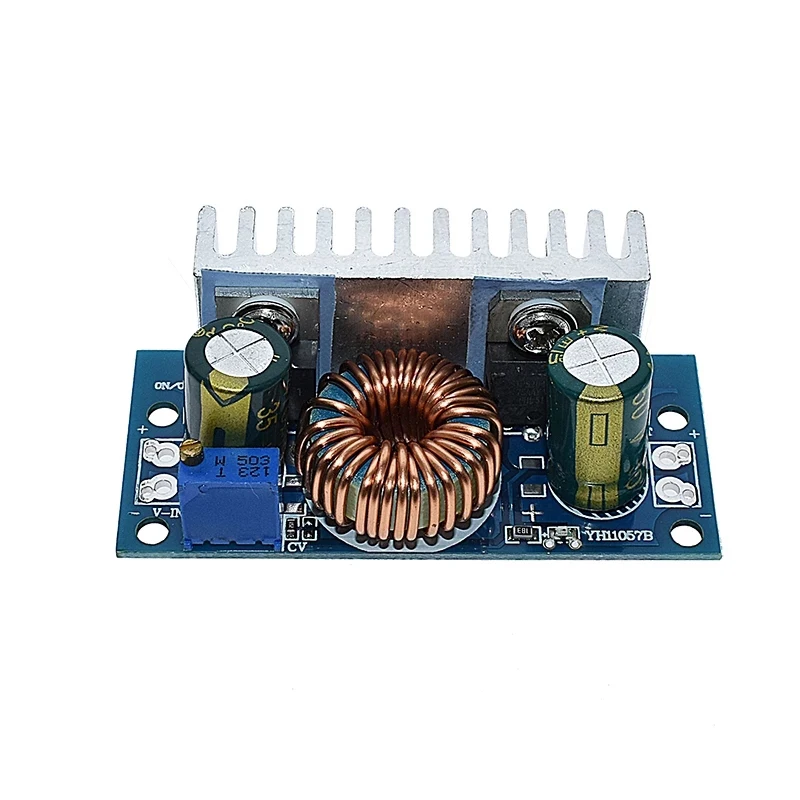 1Pcs DC-DC Boost Converter Non-isolated Step-Up Power Supply Module With Heat Sink Adjustable 4.5V-32V to 5-42V 6A