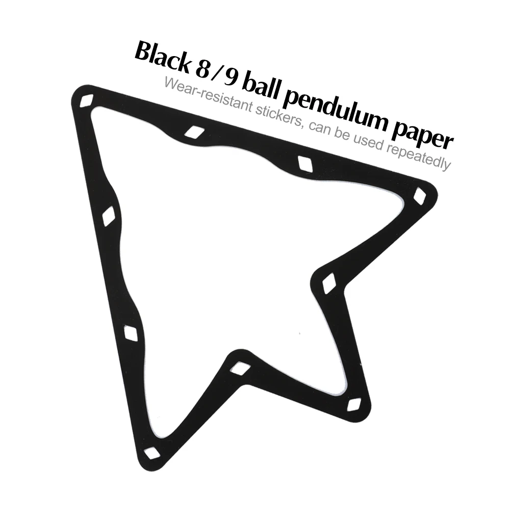 Hot Selling Billiard Pendulum 6pcs Kick-off Film Billiard Magic Rack Ball Holder Sheet Ball Paper Black 8 Accessories