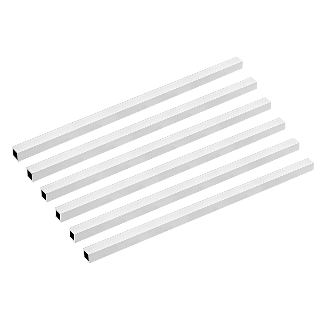 

uxcell 4/6Pcs 6063 Aluminum Square Tube 200mm/300mm Length Seamless Straight Pipe Tubing for boat building, modelers трубка