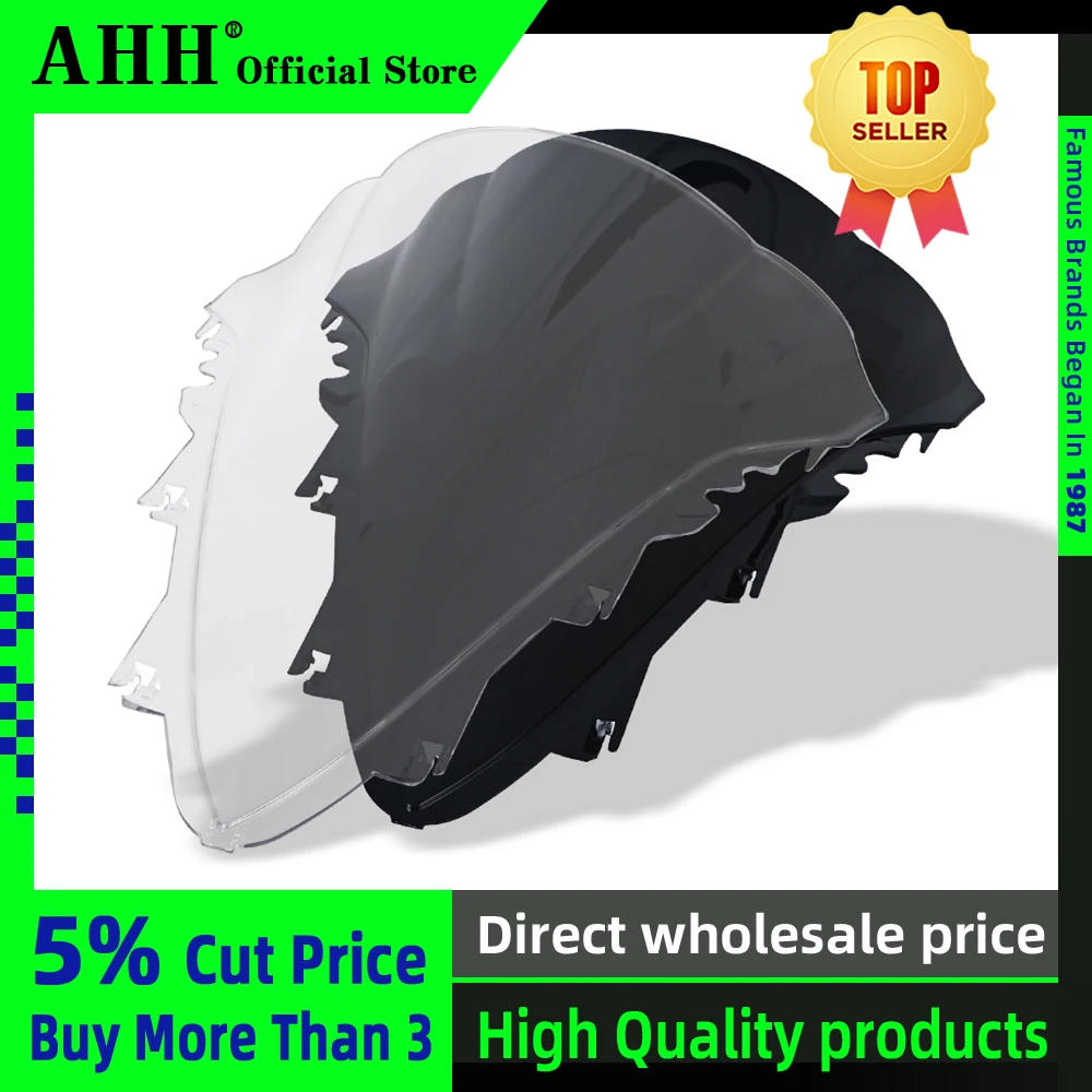 

AHH Motorcycle Windshield Spoiler Windscreen Air Wind Deflector Shroud Fairing For YAMAHA YZF1000 R1 YZF-R1 2007 2008 07-08