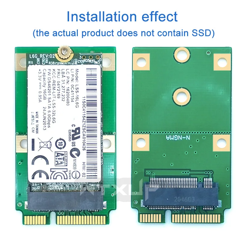 For 2230 2242 M2 SSD MSATA Mini PCI-E 3.0 SSD To NGFF M.2 SATA Interface Adapter Card MINI PCIE Adapter Converter Card New