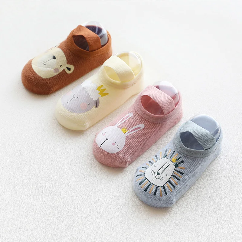 جوارب للأطفال مضادة للانزلاق للأولاد والبنات حديثي الولادة من القطن جورب لطيف للأطفال غير قابل للانزلاق جورب دافئ على شكل حيوانات كرتونية أشياء رخيصة #6