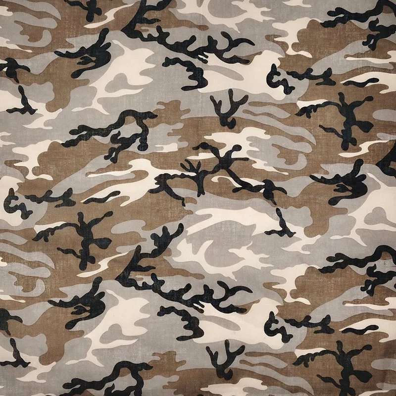 Hip Hop Cotton Square Camouflage Scarf Bandana Headband Scarf Cashew Gifts For Men/Boys/Girls