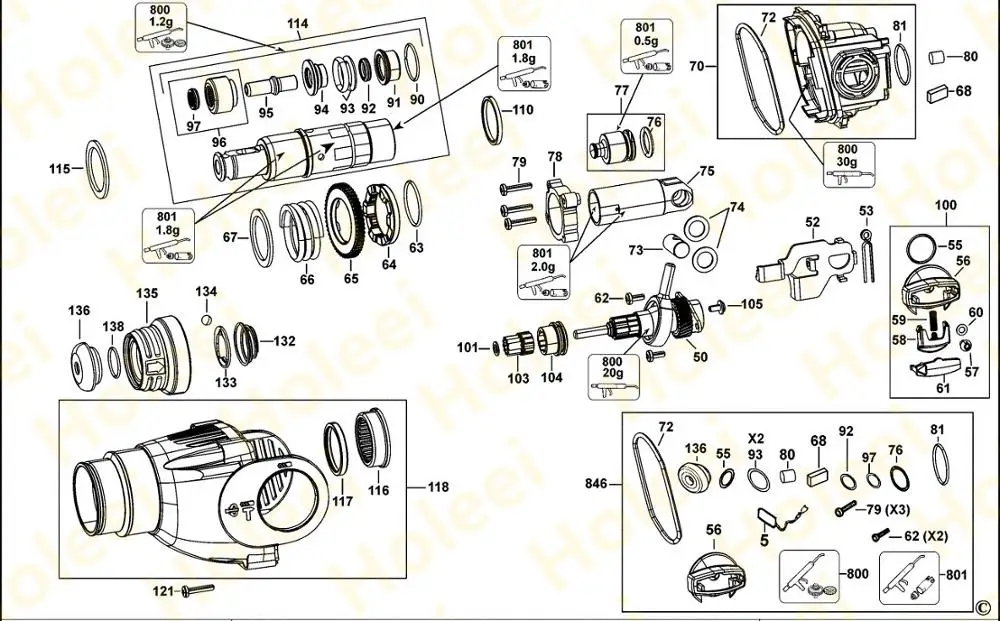 Shell accessories FOR DEWALT D25102K D25122K N081982