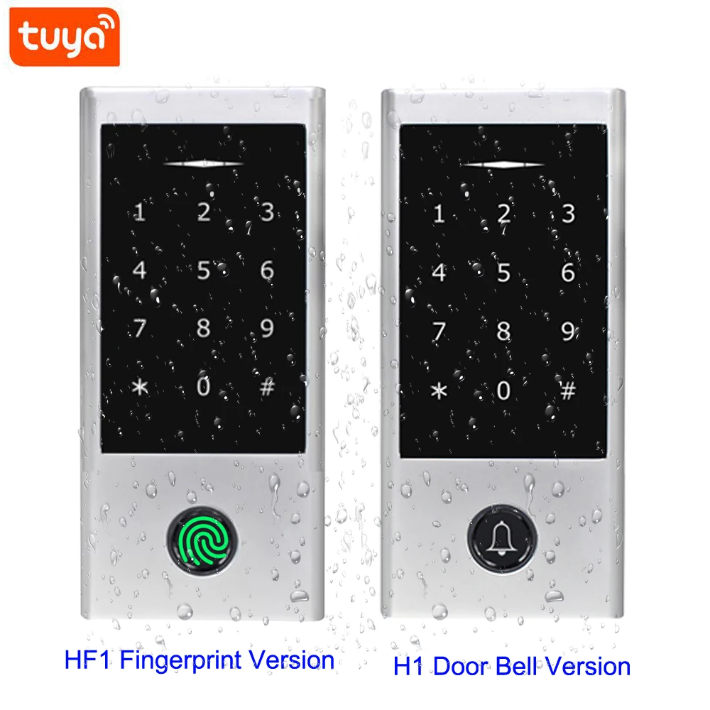 Tuya APP Bluetooth Door Lock IP68 Waterproof Fingerprint Access Control Standalone Keypad 125Khz RFID Card Door Entry