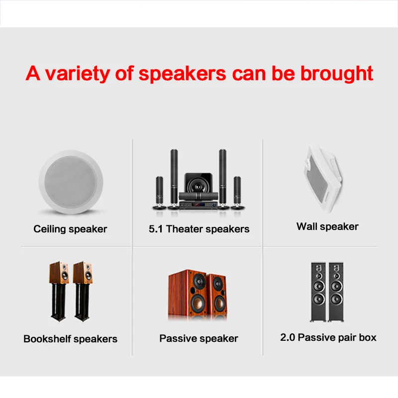 KYYSLB 900W 4-16ohm 220V 5.1 Fever Bluetooth Amplifier Household High Power Hifi Digital Subwoofer Post-level Karaoke Amplifier