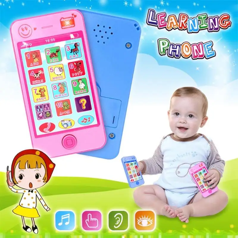 Baby Simulation Mobile Phone Toy Russian Children's Music Machine Child Early Education Toy Mobile Phone Child Learning Gift