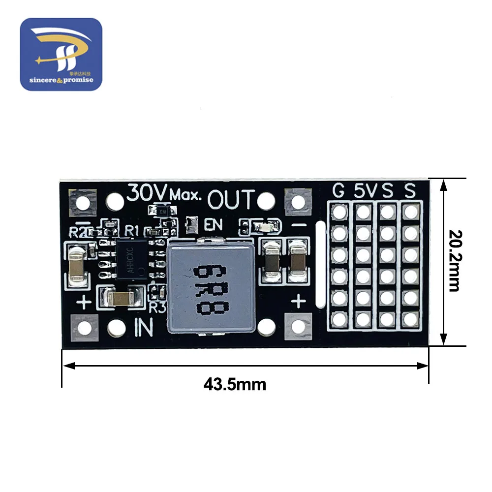 DC-DC MP2482 SY8205 5A DC Step-Down Module 7V-24V to 5V Steering Gear Drive Power Panel For Arduino Raspberry Pi