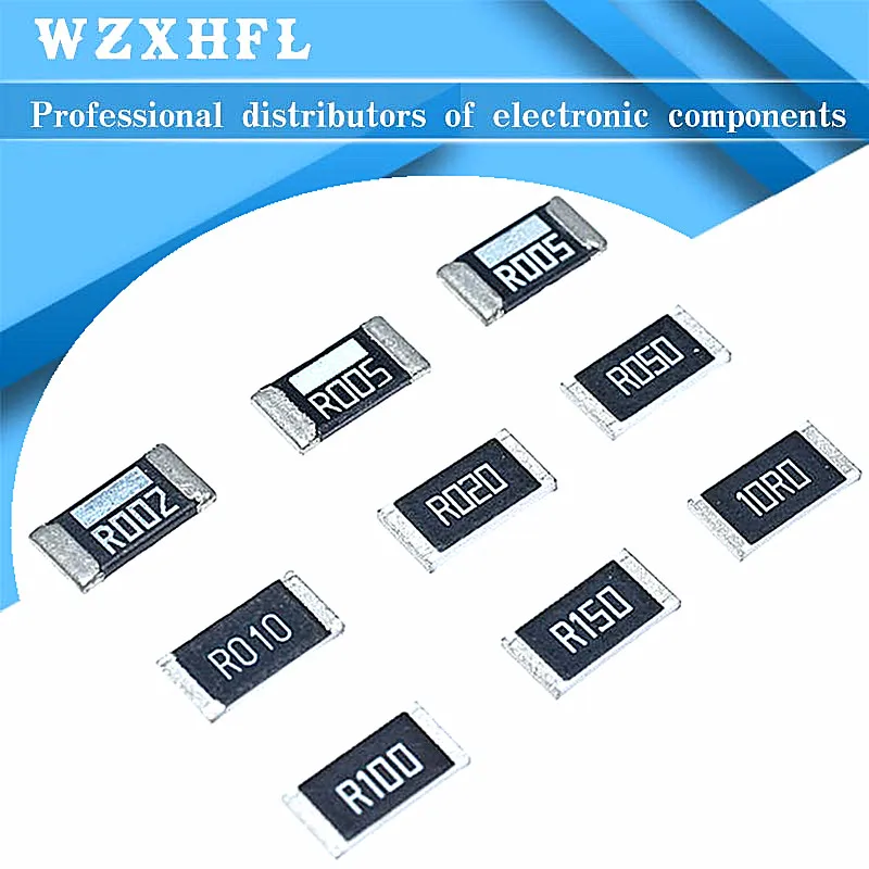 50PCS/LOT 2512 SMD Chip Resistor 5% 0R-1M R001 R010 R100 R020 1R 10R 100R 1K 10K 100K 1M ohm