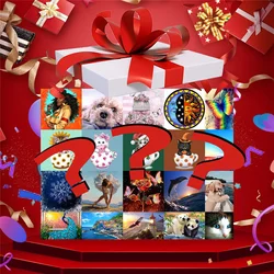 Christmas Gift 1Pack Mystery Gift Pack Surprise Box 10000+ Different Diamond Paintings Sets Random 3pcs Diamond Art Painting