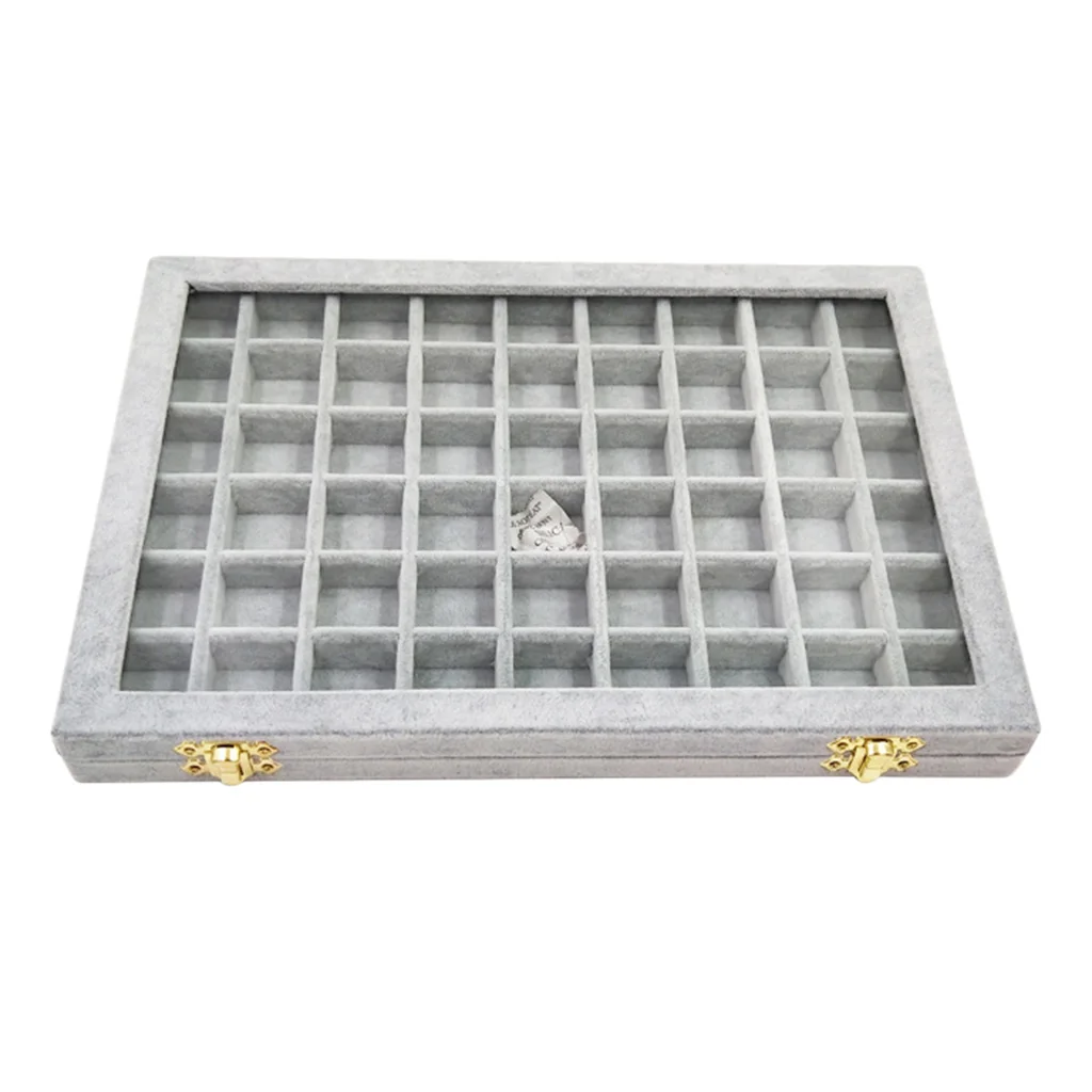 Organizador de joyas Premium de terciopelo portátil, caja de almacenamiento, soporte de exhibición de anillos y colgantes, contenedor, bandeja de