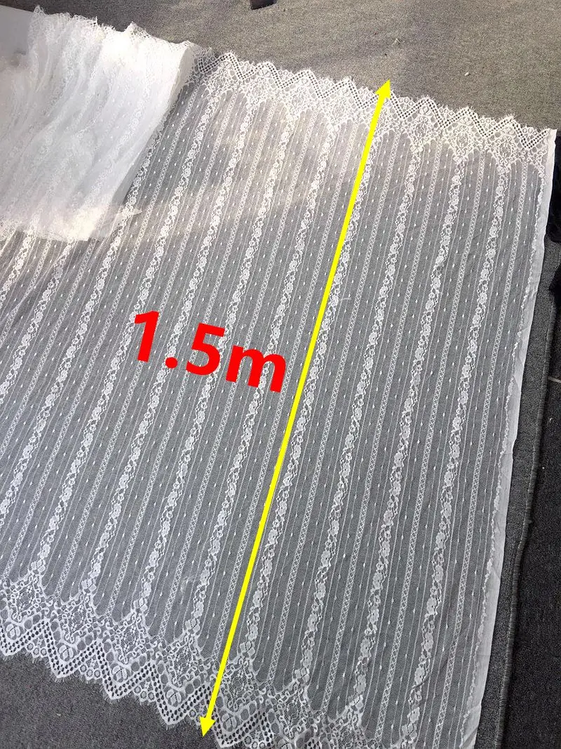 1.5m X3m Eyelash Lace Cloth DIY Home Textiles Curtain Bottoming Shirt Clothing Skirt Cloth