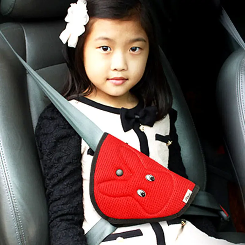 Cartoon Car Children\'s Safety Seat Belt Cover Mesh Shoulder Pad Holder For Kids Cute Vehicle-mounted Rear Seatblet Adjuster
