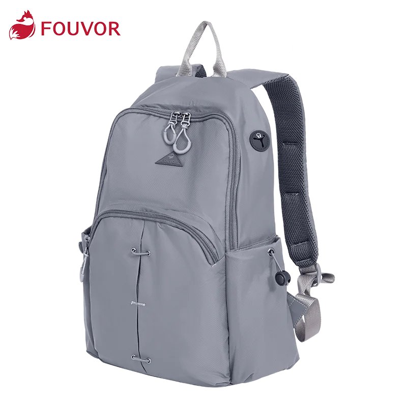 Fouvor Fashion Outdoor Leisure Backpack Female Backpack Korean Wild Travel Bag Canvas Computer Bag Student School Bag 2856-03