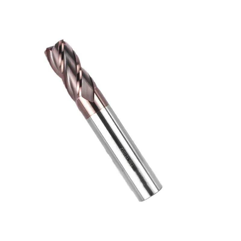 

hrc50 R0.5 R1*3 4 6 7 8 10 12 *L50 60 75mm Carbide 4 Flutes Corner Radius End mill CNC Spiral Router bits Milling Tools