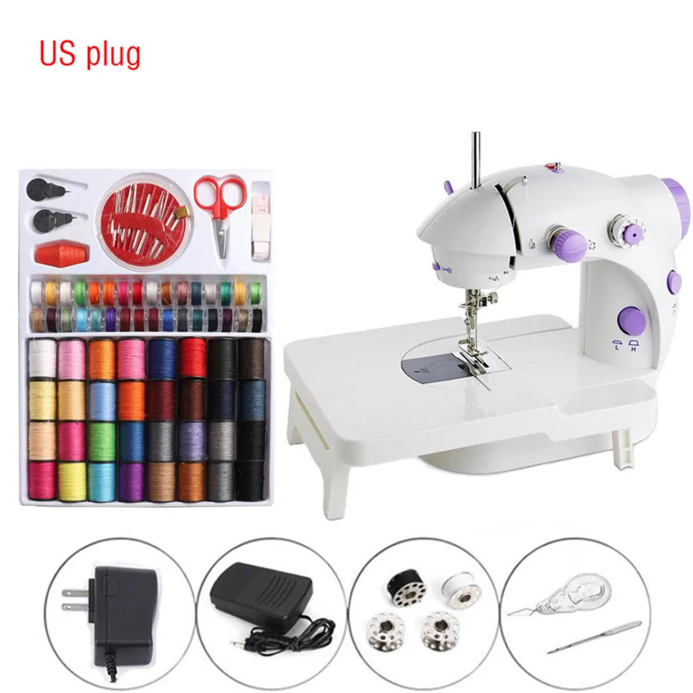 

Portable Electrec Sewing Machine Set Stitch Sew Needlework Cordless Clothes Fabrics LED Handheld Sewing Machines