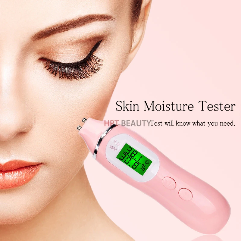 

Precision Skin Oil Content Analyzer LCD Digital Facial Skin Moisture Meter Battery Operated Skin Care Tester Monitor Detector