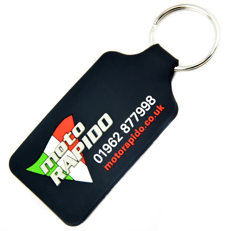 Maßgeschneiderter 2D-Schlüsselanhänger aus weichem PVC für Werbegeschenke – Detail 9