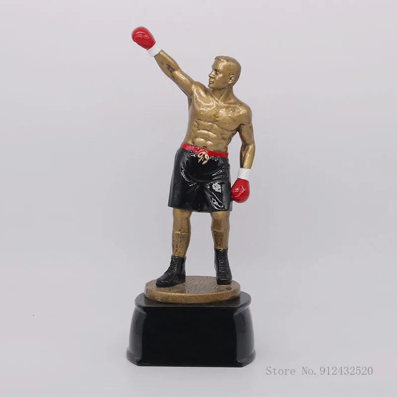 Resin Crafts with Custom Lettering, Commemorative Gift Ornaments, Home Decoration, Sports Award, Universal, boxing