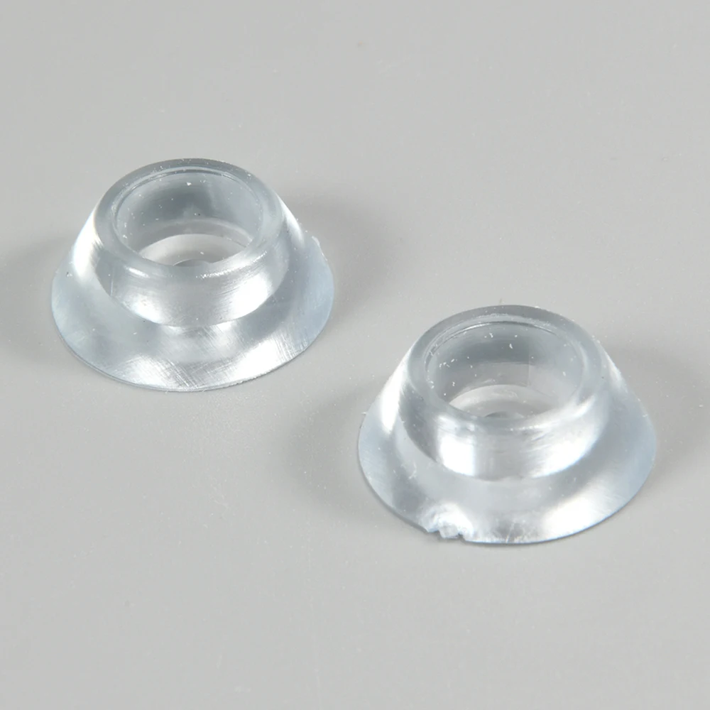 50/100/200/500/1000PCS Transparent Silicone 20x8x12mm Round Soft Anti-slip Foot Pad for Furniture Feet Chair Sliders Pads