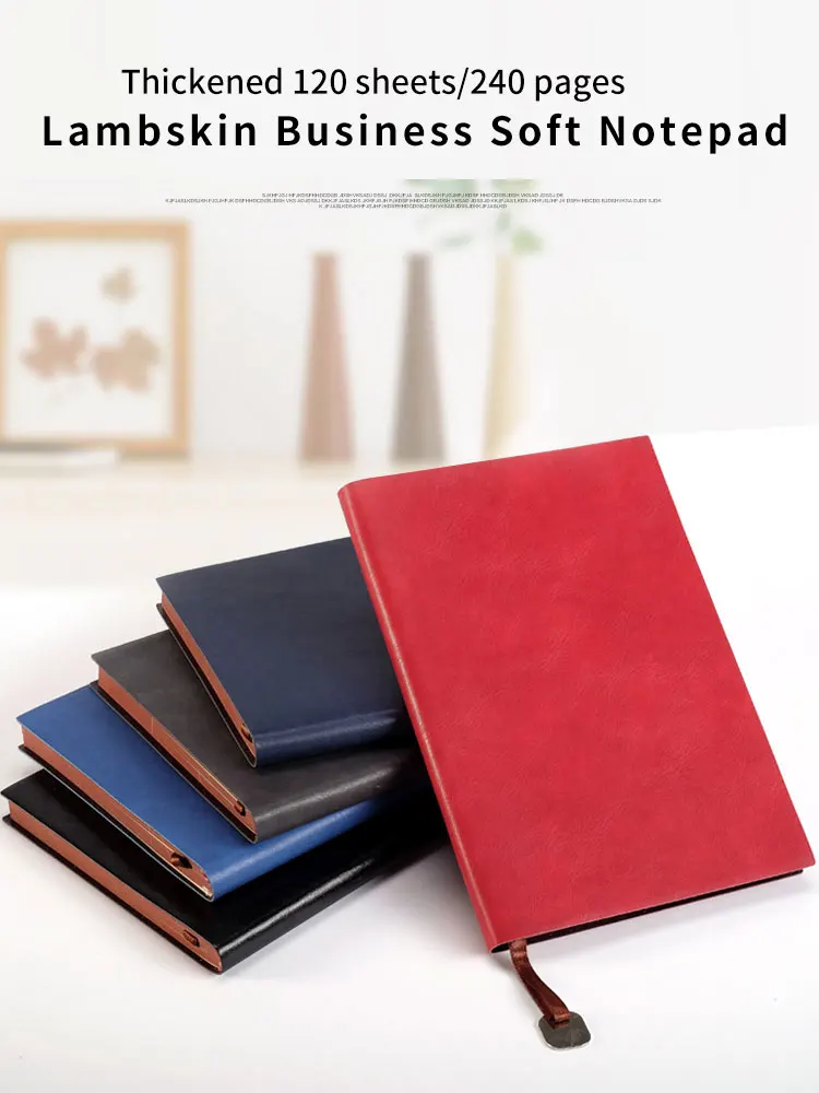

A5 A6 Soft Leather Notebook,Business Customized Confernce Planner Staionary,Wholesale Thread-Bound Diary With Pendant