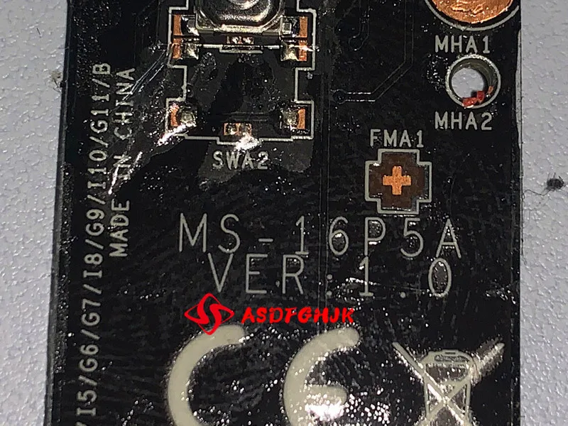 Used Ms-16p5a FOR MSI Gp63 GE63VR GE63 GE73 GP73 GE73VR Media Button Board ms-16p5 MS-17C5 WITH CABLE Works Perfectly