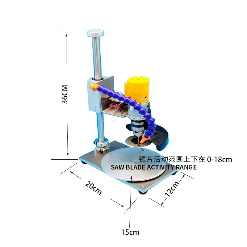 Wein flasche schneiden werkzeug blume topf perforieren diamant kleine multifunktionale elektrische keramik glas bench grinder