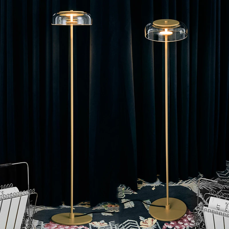 Blossi Floor Lamp Modern Led Clear Glass Lamp Living Room Decor floor lamp gold Loft Indoor Bedroom Lamp Bed Room stand light