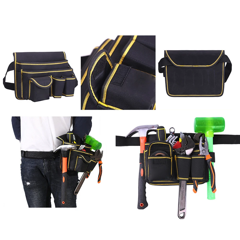 Multi Function Tools Belt Bag Multi-Pockets Oxford Electricians Technician Work Tool Storage Organiser Waist