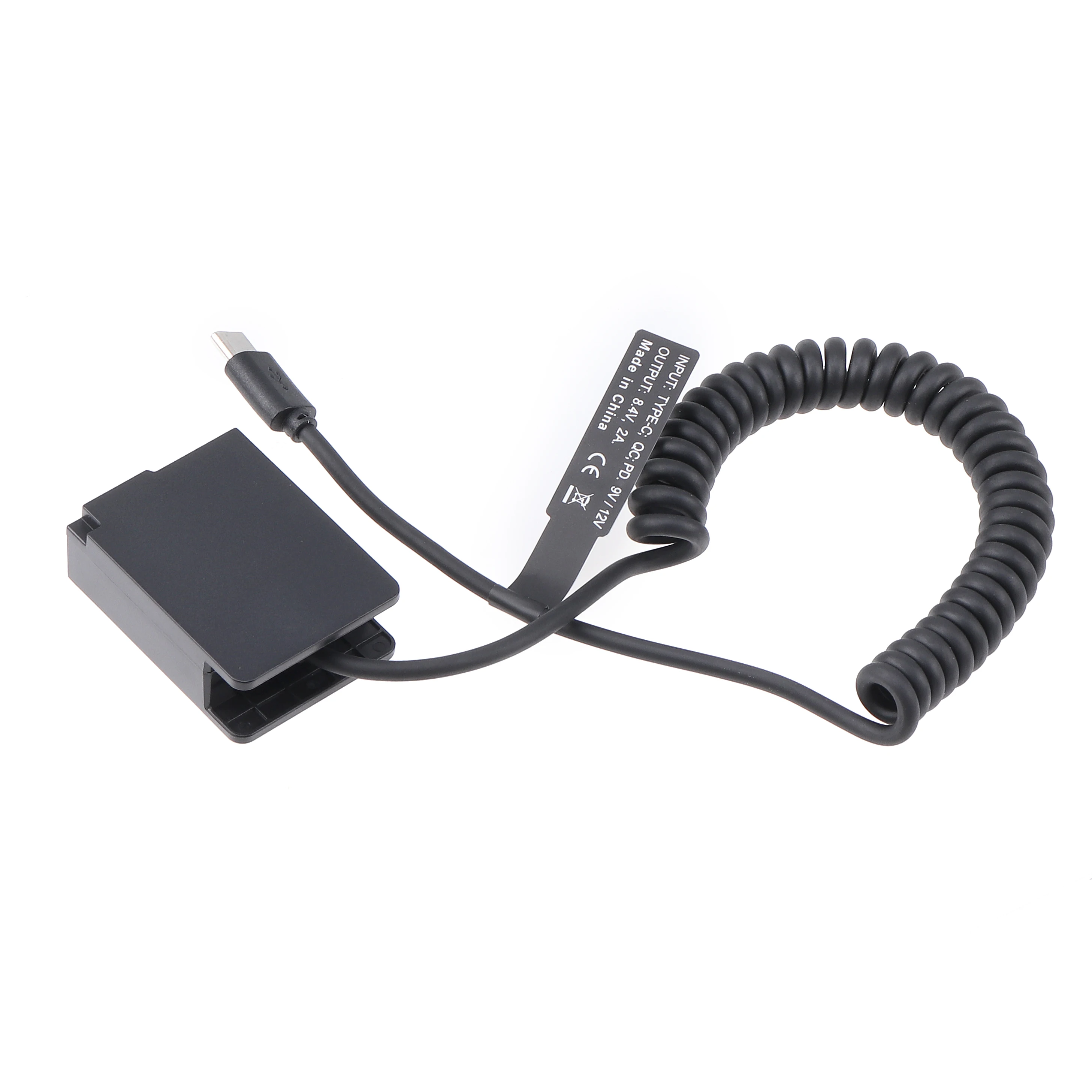 FOTGA DMW-BLC12/DCC8 Dummy Battery Power Adapter +Type C Cable for Panasonic FZ200 FZ300 FZ1000 FZ2000 FZ2500 G5 G6 G7 G80 G81