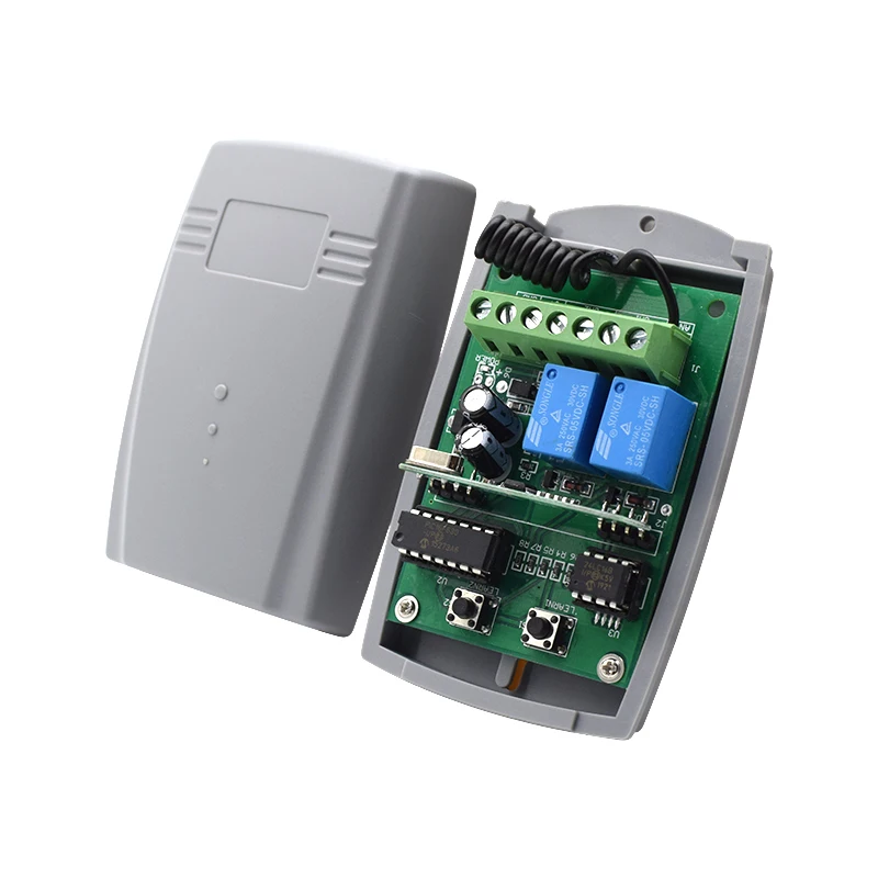 garagem universal controle remoto porta porta interruptor 433mhz receptor 433mhz 1224v 01