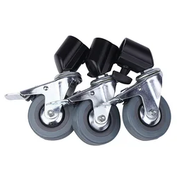 Selens 3Pcs C-Stand Swivel Caster Wheel Set,25MM Diameter For Photography Century Foldable Light Stand Tripod Magic Leg