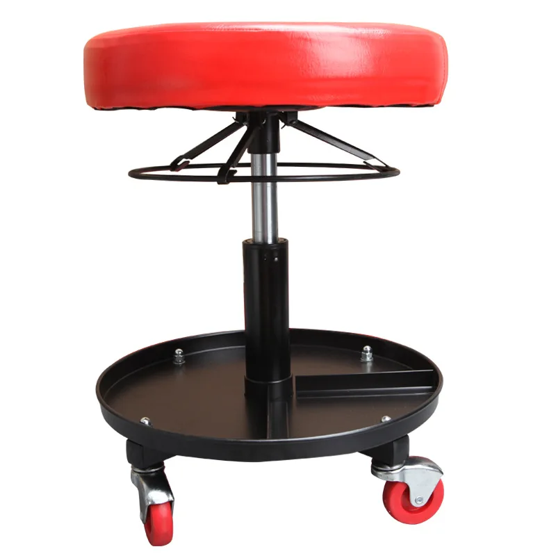 Sgabello da lavoro per sollevamento a molla a Gas sgabello rotondo per riparazione con piastra di lavoro sgabello per riparazione auto strumenti hardware