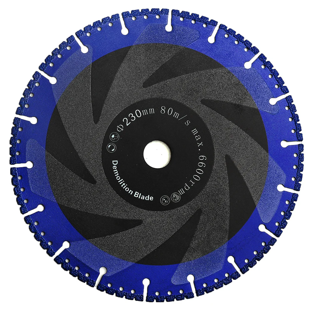Hoja de diamante de corte de Metal profesional para barra de refuerzo, tubo dúctil, hierro angular, chapado en acero
