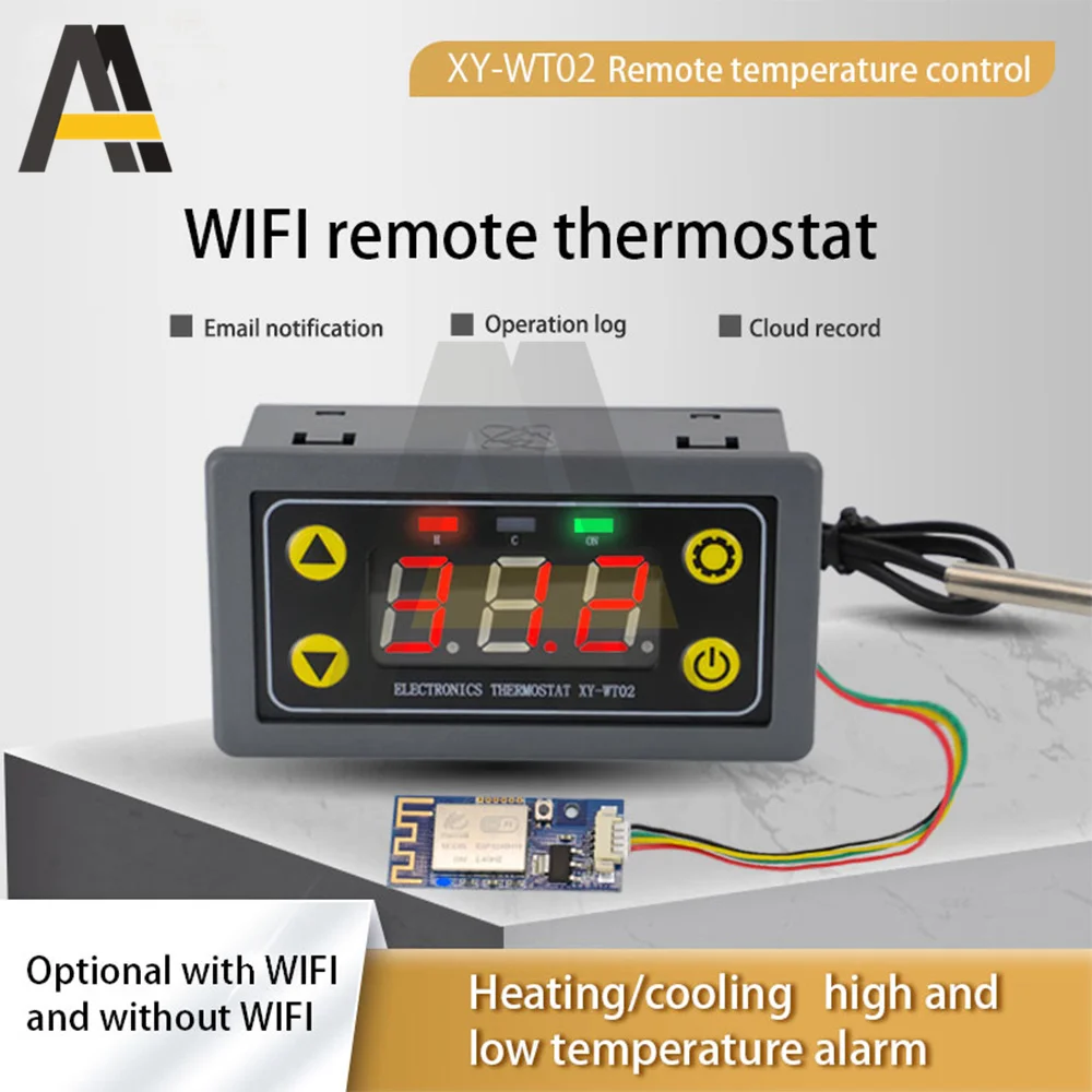 Remote WIFI Thermostat Digital Temperature Controller Heating Cooling Control Thermoregulator with NTC 10K Line WT03 WT02