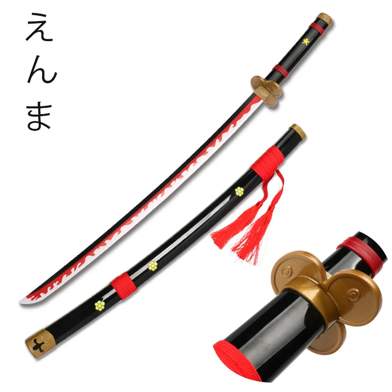 2022 New Demon Slayer Bamboo Wooden Sword Japanese Katana Anime Cosplay Decorative Sword