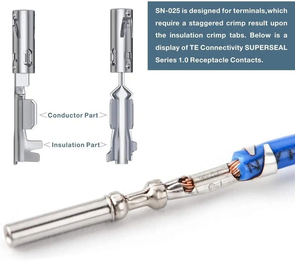 Imagem -04 - Iwiss-dupont Terminal Crimp Tool Sn025 f Awg 2818 01-1 mm ² Conectores Micro Temporizador Molex kk 396