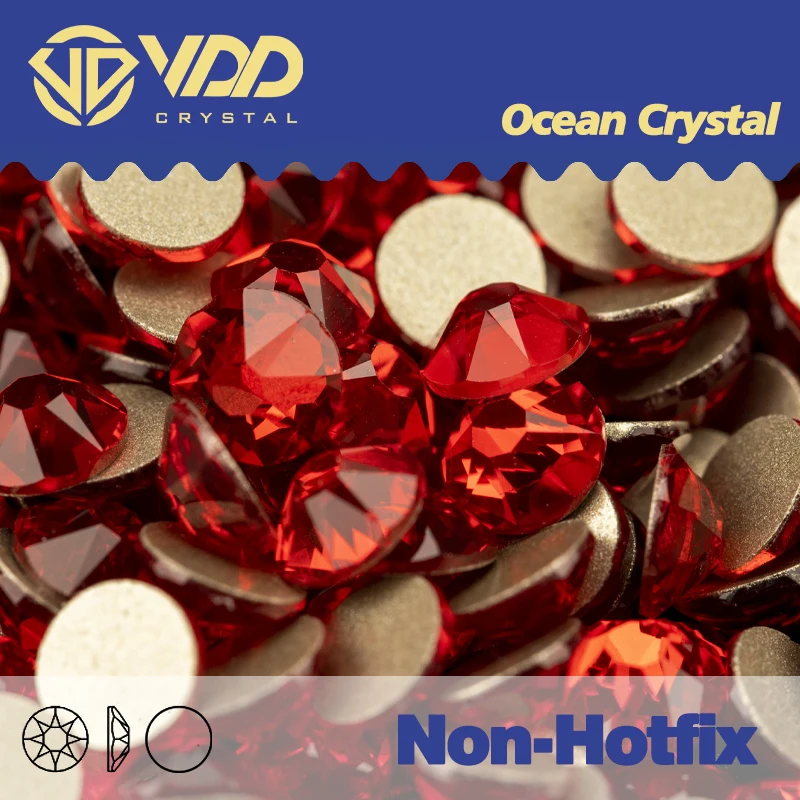 VDD Non Hot Fix 2088 8 große 8 kleine Nail Art Strasssteine Kristall in Blumen Nagelsteine Strasssteine und Dekorationen Diamant DIY