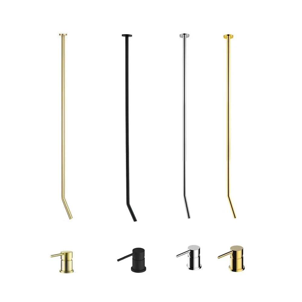 Ceiling Mount Bathroom Basin Faucet Brass Washbasin Hot And Cold Water Mixer Brushed Gold & Black & Chrome & Gold