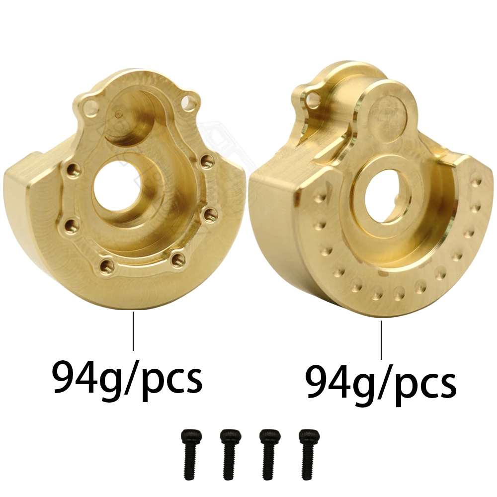 2PCS TRX4 Brass Counterweight Balance Weight Portal Drive Housing for 1:10 RC Crawler TRX-4 TRX-6