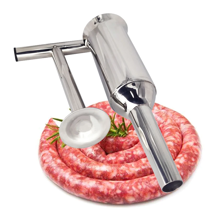 

Homemade Sausage Stuffer Stainless Steel Sausage Filling Machine Sausage Syringe Meat Filler Sausage Maker