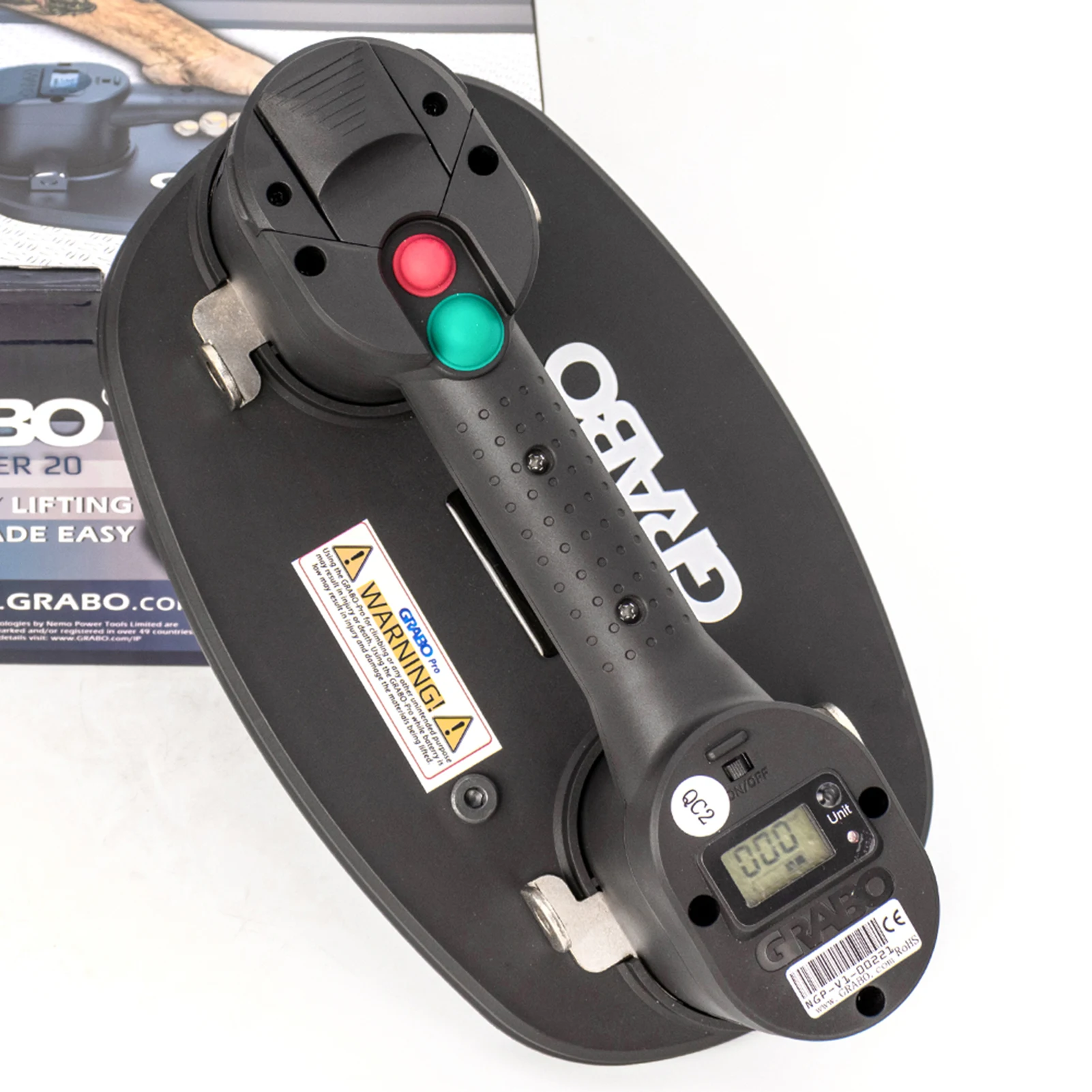 Grabo Pro aspirapolvere elettrico sollevatore a ventosa Granit vetro legno sollevamento a parete a secco con interruttore di spegnimento automatico Display digitale