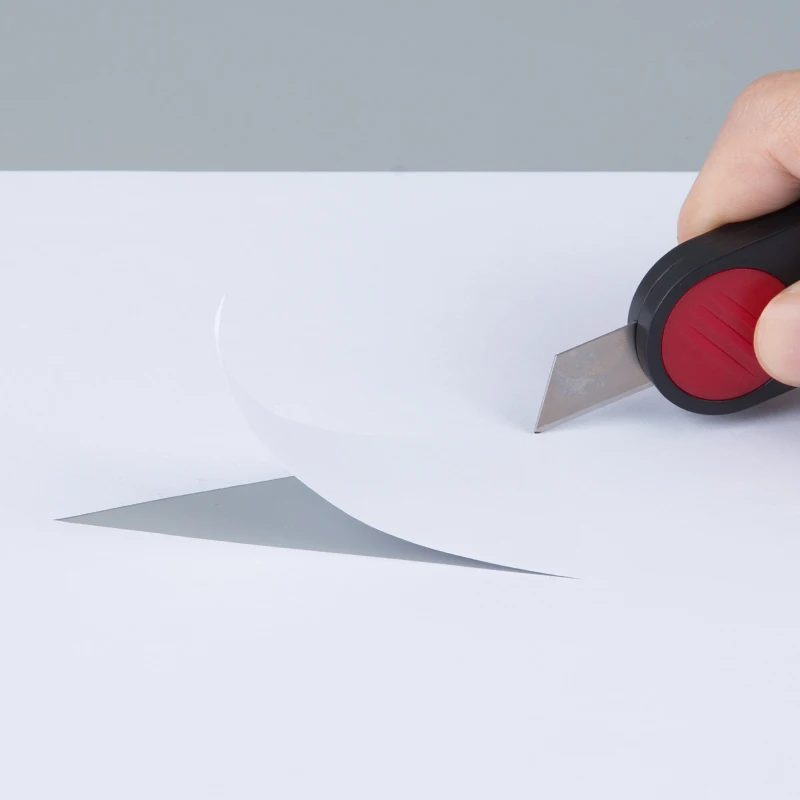 Портативный мини-нож Fizz Универсальный канцелярский нож, красный, синий, белый, для открытия упаковки, для офиса, школы, искусства, для студен...